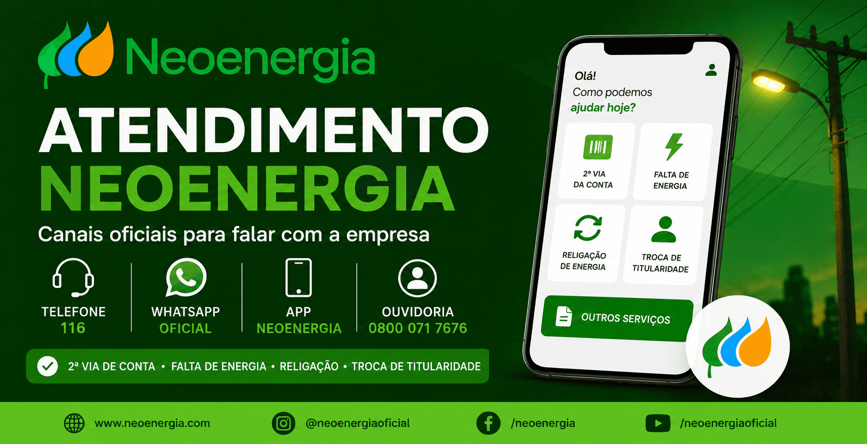 neoenergia atendimento